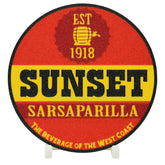 Sunset Sarsaparilla Coaster 3D Printed Pop Culture Drink Coaster - The 3D Print Smiths